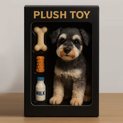 Custom Figurine-Style Pet Portrait from Your Photo | Cute Toy Box Pet Art