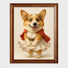 Custom 3D Pet Portrait from Your Photo | Cute Figurine Style Wall Art