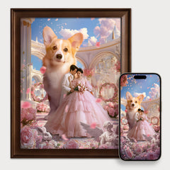 Custom Fantasy Portrait with Your Pet | Giant Guardian Pet Art from Photo