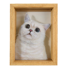 Hand-Painted Glass Pet Portrait from Your Photo | Custom Pet Keepsake