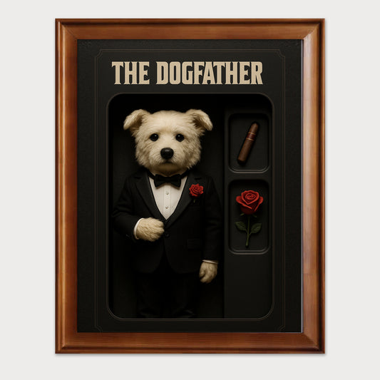 Custom 3D Pet Portrait from Your Photo | Cute Figurine Style Wall Art