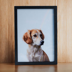 Custom LED Pet Portrait from Your Photo | Personalized Light-Up Pet Art