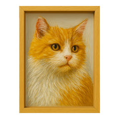 Hand-Painted Glass Pet Portrait from Your Photo | Custom Pet Keepsake